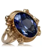 Ring Saphir Sterling Silber rosévergoldet Vintage Stil vrc100rp